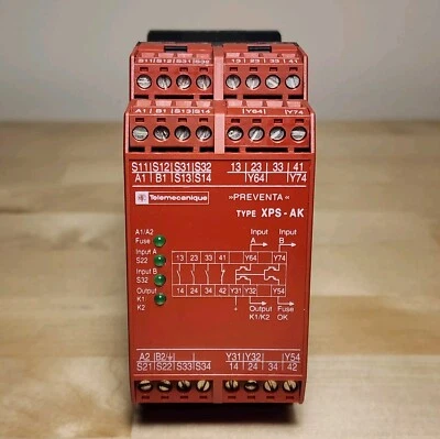 Relé de seguridad Telemecanique XPSAK311144P XPS-AK 24V AC/DC Foto 1 de 4