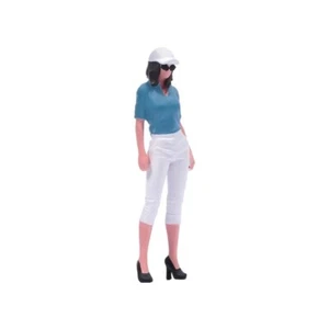 ED 1:64 bemalte Figur Modell Miniatur Diorama Smart Casual Lady Girl - Bild 1 von 7