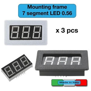 Telaio montaggio LED 7 segmenti 0.56 DISPLAY frame case cornice numeri 3 5631AS - Photo 1/3