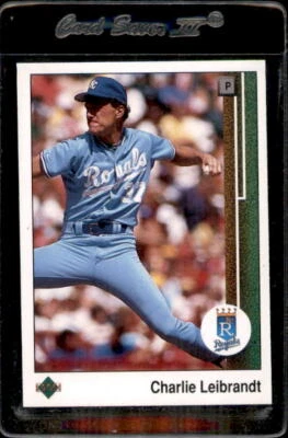 1989 Upper Deck #637 Charlie Leibrandt Kansas City Royals - Nice Card! - Image 1 of 2