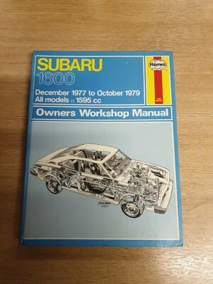 SUBARU 1600 1977 to 1979 HAYNES WORKSHOP MANUAL 237 IN A GOOD COND inc FREE P&P - Image 1 of 4