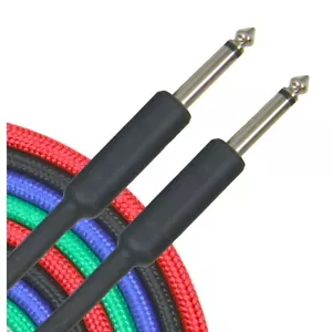 Musician's Gear Braided Instrument Cable 1/4" Black 10 ft. - Picture 1 of 9
