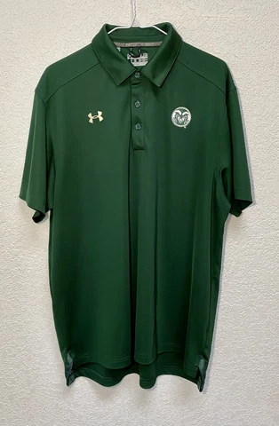 Under Armour CSU Rams Polo Shirt Men’s Large Loose Fit Colorado State University Cover