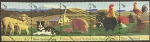 New Zealand - 2005 Farm Animals - Se-Tenant Strip of 5 UNH - Picture 1 of 1