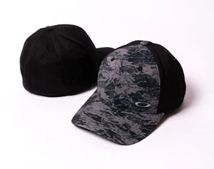 OAKLEY TINFOIL II CAP MEN'S HAT FLEX FOS901495 S/M L/XL BLACKOUT-GREY-CAMO NWT - Picture 1 of 22