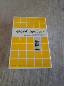 Bell System Sprachsynthese Wissenschaft Experiment Nr. 3 Elektronik Vintage NEU - Bild 1 von 15