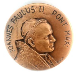 Pope John Paul II Collectible Jubilee 2000 Medal w/Free Pope John Paul Postcard - Picture 1 of 3
