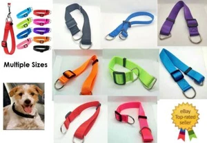 COLLAR DE MASCOTA PERRO GATO NAILON FUERTE AJUSTABLE CACHORRO/ADULTO CORREA D SOLAMENTE M, L, XL REINO UNIDO - Imagen 1 de 9
