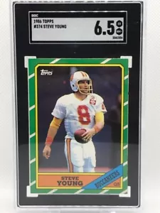 Steve Young Sgc 6.5 1986 TOPPS FUSSBALL #374 ROOKIE HOF RC - Bild 1 von 2