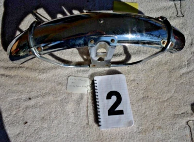Honda CL70 SCRAMBLER 1971 OEM guardabarros delantero cromado con bucle de cable Foto 1 de 4