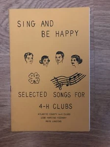 Cancionero pequeño 4-H Club and Camp Atlantic County, Nueva Jersey de colección 1968 - Imagen 1 de 3