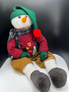Snowman Draft Stopper Dressed with Scarf & Hat for Doors Windows Shelf Christmas - Picture 1 of 9