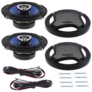 Car HiFi Coaxial Speaker Vehicle Door Audio Music Stereo Speakers 2x 6.5" 500W - Picture 1 of 11