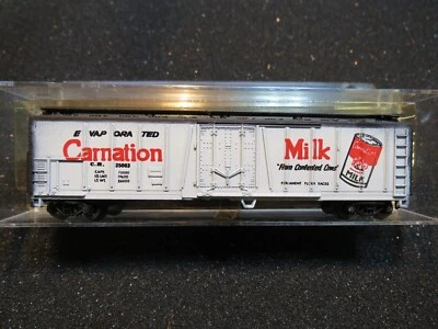 N - AHM Roco 4454I - 50'  Mechanical Reefer, Carnation Milk     LN/box - Image 1 of 3