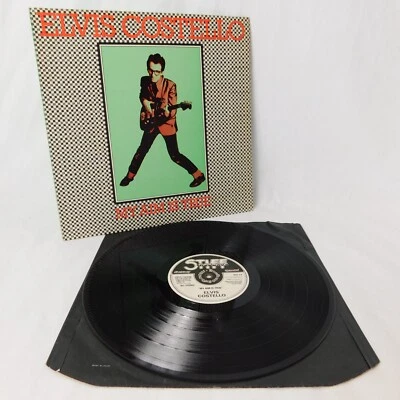 Elvis Costello My Aim Is True Vinyl LP 1977 Stiff Records Green UK - Imagem 1 de 4