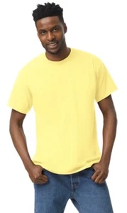 Yellow Gildan G5000 Heavy Cotton T-Shirt - Picture 1 of 3