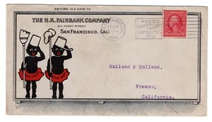 Black Americana Gold Dust Twins Washing Powder Adv CA Panama Pacific Exposition - Picture 1 of 2