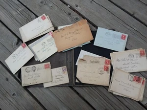 Lot 25 Antique Letters & Envelopes Frank Miner Ephem Americana History Collect - Picture 1 of 11