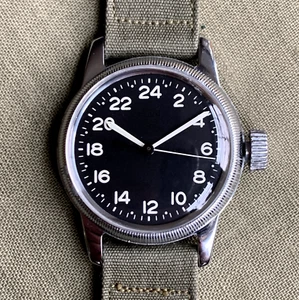 Elgin True 24 Hour Hack Grade 685 Military Wristwatch Serviced - Customized - Picture 1 of 13