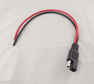 1pc Battery SAE DC Power Automotive DIY Extension Connector Cable 14AWG 30cm 1ft - Image 1 of 4