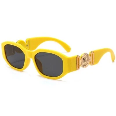 Yellow Sunglasses Women Designer Fashion Sun Glasses Square Beach Party Style - Image 1 of 3