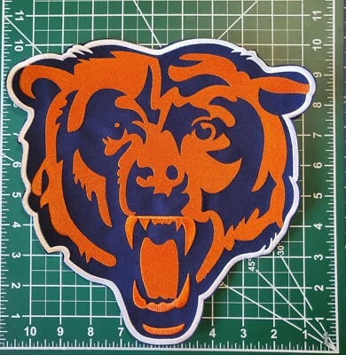 Chicago Bears HUGE 10" Jacket Size Iron/Sew On Embroidered Patch ~FREE Shipping!