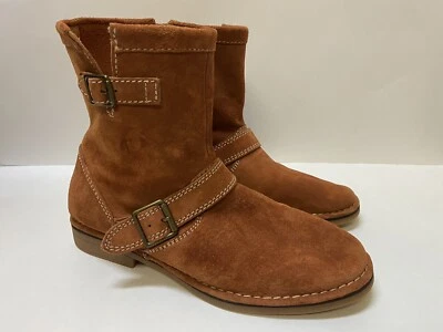 Botas al tobillo Hush Puppies para mujer talla 10 Aydin Catelyn gamuza coñac usadas en excelente estado Foto 1 de 4