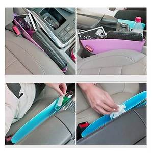 1 par universal de bandeja de relleno lateral para ranura de automóvil llavero soporte asiento receptor verde - Imagen 1 de 4
