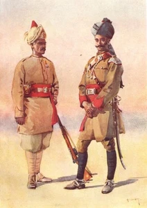 QUEEN GUIDE CORPS. Lumsden Tanaoli(Pathan); Cav. Daffadar Adam Khel Afridi 1911 - Bild 1 von 1