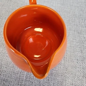 Vintage Fiesta Ware Creamer Ultra Rare Radioactive Red-Orange Uranium Glaze - Picture 1 of 11