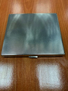 Vintage Alpaca Silver Monogrammed Cigarette Box Case - Picture 1 of 5