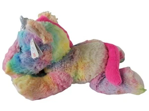 DolliBu Lying Rainbow Unicorn Stuffed Animal Plush Toy Cuddle Plushie 16 In NWT - Picture 1 of 6