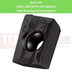 10 x WALTER APKT 0903PPR-F55 WAK25 Fräs-Wendeplatten für Guss (K25) - Bild 1 von 1