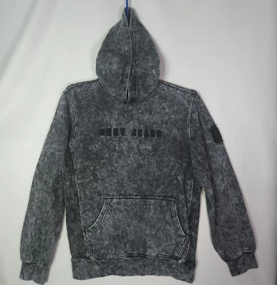 DKNY Sudadera con Capucha Para Hombre Pequeña Gris Refuerzo Bordado Foto 1 de 4