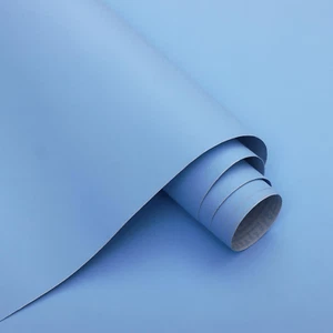 15.7" X 118" Light Blue Peel and Stick Wallpaper Blue Contact Paper Waterproof - Picture 1 of 12