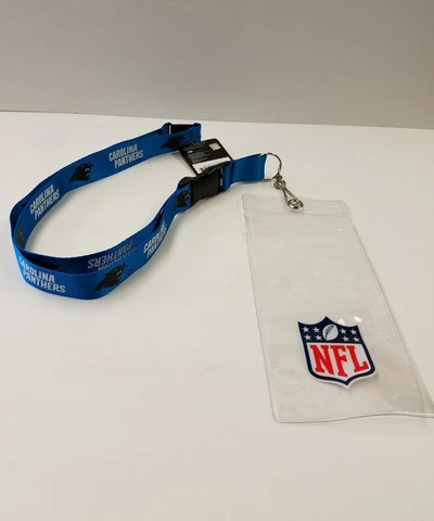 Carolina Panthers lanyard with  ticket holder. 2 pcs Cover