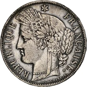 [#1184528] Frankreich, 5 Francs, Cérès, 1870, Paris, Silber, SS, Gadoury:742, Le