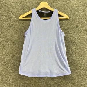 Athleta Activewear Tank Girls XL Blue Crew Neck Sleeveless Lined Wide Strap - Picture 1 of 9