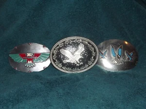 Western Flair Belt Buckle - vintage flea market items - Picture 1 of 7