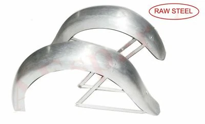 Indian Chief Sports Scout 1940 Raw Steel Front & Rear Mudguard Fender Set - Image 1 of 4