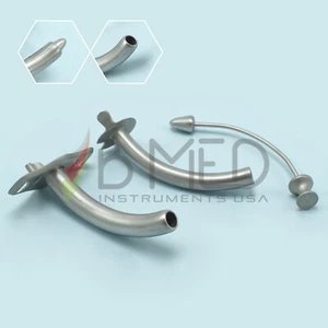 OR Grade Jackson Tracheostomia Tubo Tracheale 10mm Acciaio Inox Strumento ORL - Foto 1 di 4