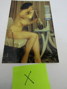 X VECCHIA CARTOLINA D'EPOCA MAI USATA COME NUOVA NUDE SEXY DONNE RESQUE - Foto 1 di 1