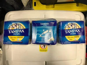 3 cajas de 36 tampones de protección regular contra fugas Tampax Pearl = 108 - Imagen 1 de 8