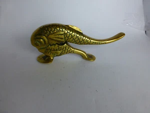 Fisch als Nußknacker  Messing,Bronze 1950er Jahre. - Bild 1 von 4