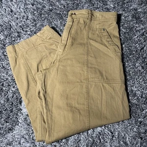 "Pantalones cargo Anthropologie caqui para mujer 12 relajados marrón/bronceado medida 32X26""" - Imagen 1 de 21