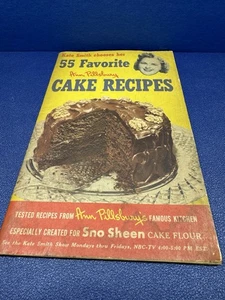 De colección 1952 55 recetas favoritas de pasteles Ann Pillsbury primera edición folleto LEER - Imagen 1 de 5