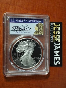 2018 W PROOF SILVER EAGLE PCGS PR70 DCAM FS CLEVELAND FROM CONGRATULATIONS SET - Picture 1 of 2