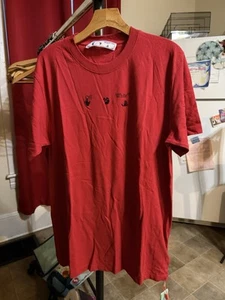 BRAND NEW! OFF-WHITE AUTHENTIC Red Maker 2021 T-Shirt Mens XL - Picture 1 of 5
