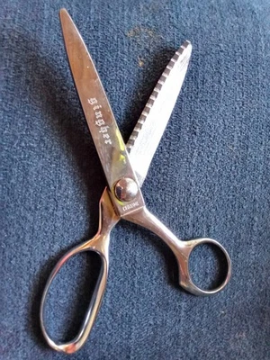 Vintage Pinking Shears by Gingher Chrome Plated - Image 1 of 2