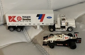 TYCO HO Scale 440-X2 Nigel Mansell K-Mart Havoline Indy Semi Trailer Slot Cars - Picture 1 of 7